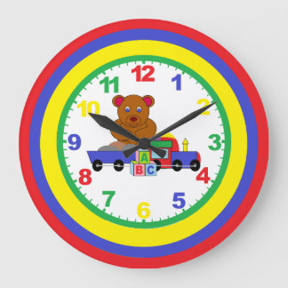 Relógio Grande Childrens Nursery Clock Com Números