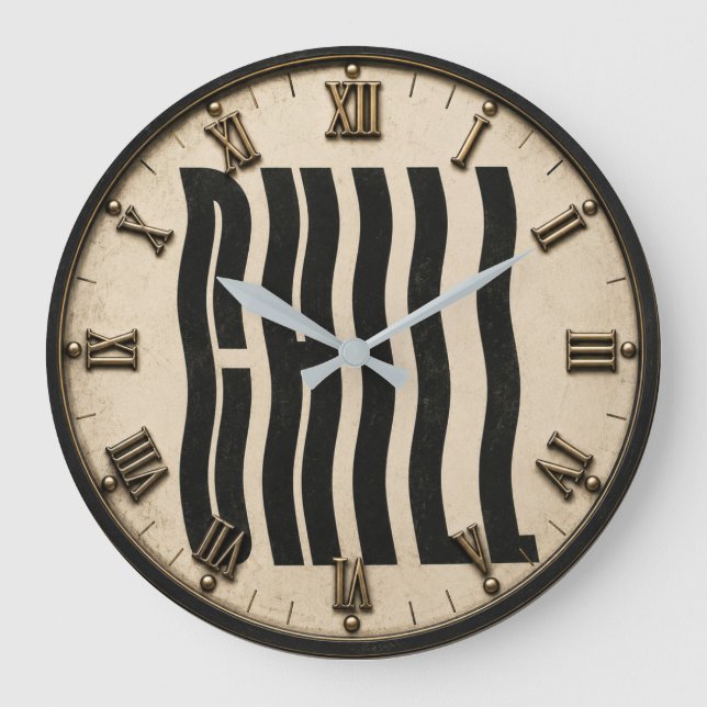 Relógio Grande Chill Typography Modern Minimalist (Frente)