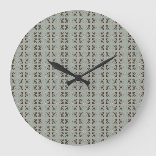 Relógio Grande CHOCOLATE MINT acrylic wall clock  (Frente)