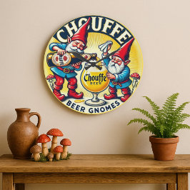 Relógio Grande Chouffe Beer Gnomes Theme Design