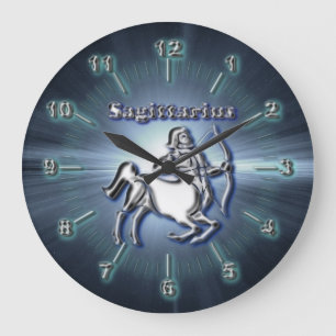 Relógio Grande Chrome Sagittarius