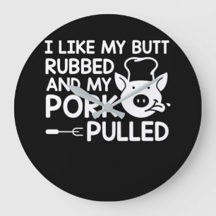 Relógio Grande CHURRASCO do churrasco como a carne de porco