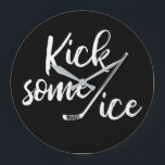 Relógio Grande Chutar Uma Cota De Hóquei No Gelo<br><div class="desc">Quer você seja um jogador de hóquei ou um fã de hóquei, você vai adorar ter este relógio de "Kick some" na sua parede. É perfeito verificar a hora em que você dá um chute e relaxa com uma cerveja enquanto assiste sua equipe de hóquei favorita. É uma ideia de...</div>