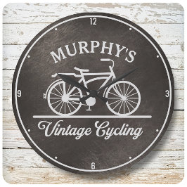 Relógio Grande Ciclo Retroativo Personalizado de Ciclo de Vintage