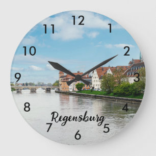 Relógio Grande Cidade histórica de Regensburg, Alemanha