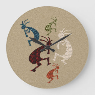 Relógio Grande Cinco Kokopelli