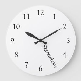 Relógio Grande Cinco O Clock Em Algum Lugar