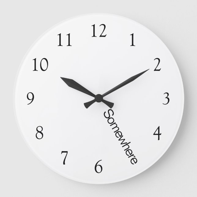 Relógio Grande Cinco O Clock Em Algum Lugar (Frente)