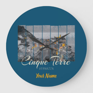 Relógio Grande Cinque Terre Vernazza Italien Vintage Souvenir