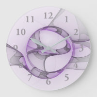 Cinzas de Lavanda de Arte Fractal Abstrato moderna