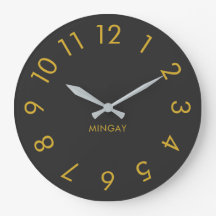 Cinzas Sólidas Personalizadas Modernas e Douradas