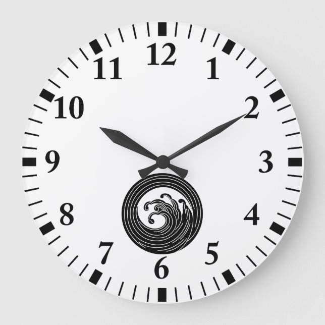 Relógio Grande Círculo de onda tipo rodovia (Frente)