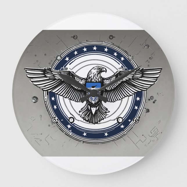 Relógio Grande Círculos de eterno: A Coleção de Quadros Acrílicos (Frente)