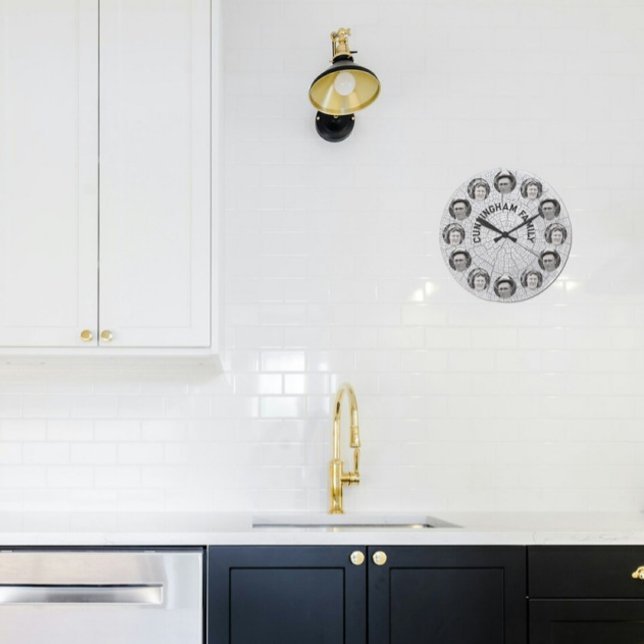 Relógio Grande Círculos de Fotografia da Família na Foto da Fatia (Criador carregado)