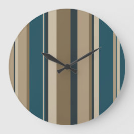 Relógio Grande Círculos Teais e Toucáveis