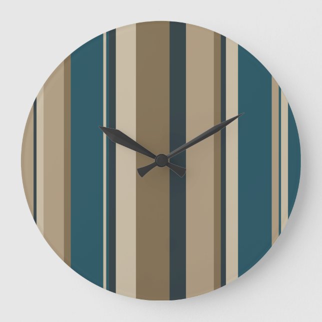 Relógio Grande Círculos Teais e Toucáveis (Frente)