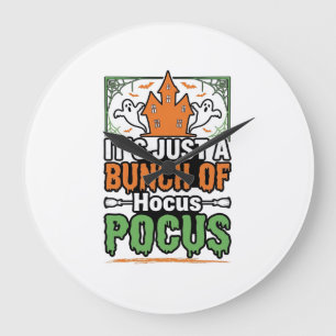 Relógio Grande Citação de Hocus Pocus de Halloween Design de Veto