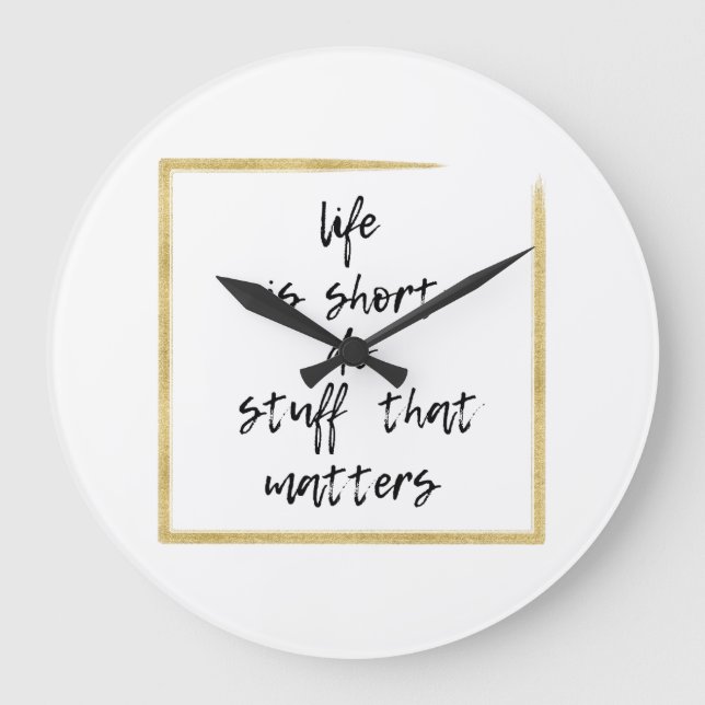 Relógio Grande citações inspiracionais positivas, citações inspir (Frente)