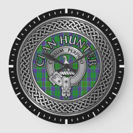 Relógio Grande Clan Hunter Crest & Tartan Knot