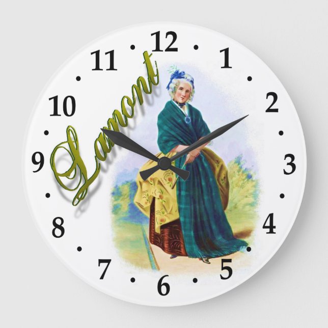 Relógio Grande Clan Lamont Scottish Dream Clock (Frente)