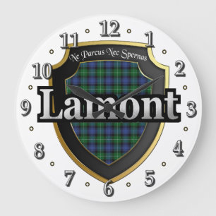 Relógio Grande Clan Lamont Tartan Scottish Dream Clock