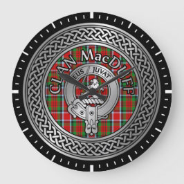 Relógio Grande Clan MacDuff Crest & Tartan Knot