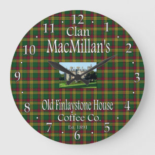 Relógio Grande Clan MacMillan's Old Finlaystone House Coffee Co.