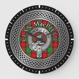 Relógio Grande Clan MacPhail Crest & Tartan Knot