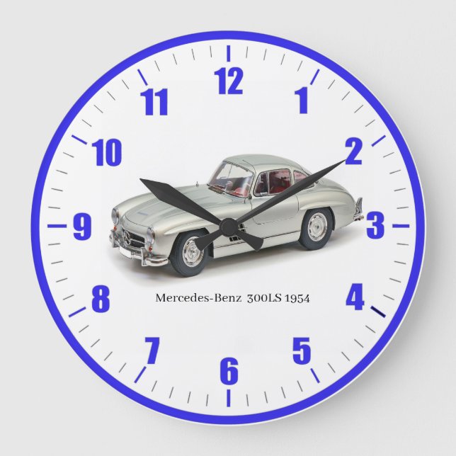 Relógio Grande Classic Mercedes-Benz Acrylic Wall Clock (Frente)