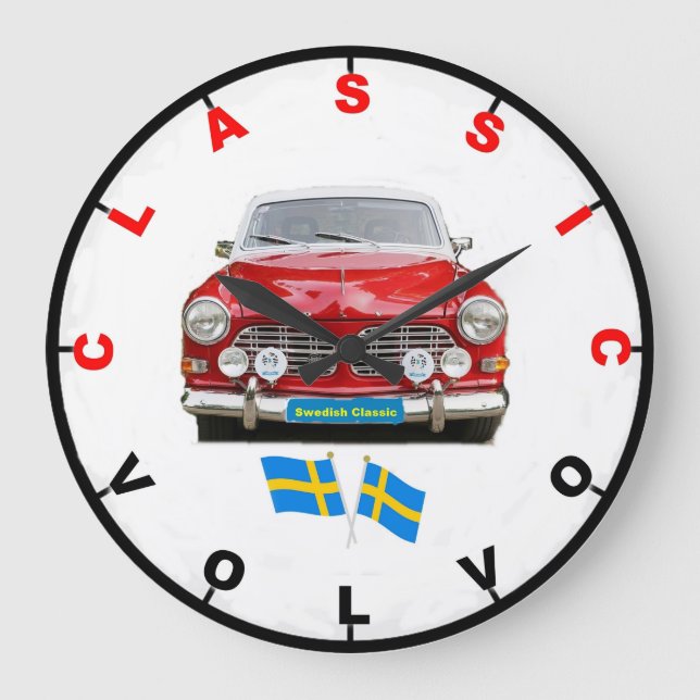 Relógio Grande Classic Volvo Wall Clock (Frente)