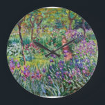 Relógio Grande Claude Monet - O Jardim do Artista em Giverny<br><div class="desc">Claude Monet - O Jardim do Artista em Giverny</div>