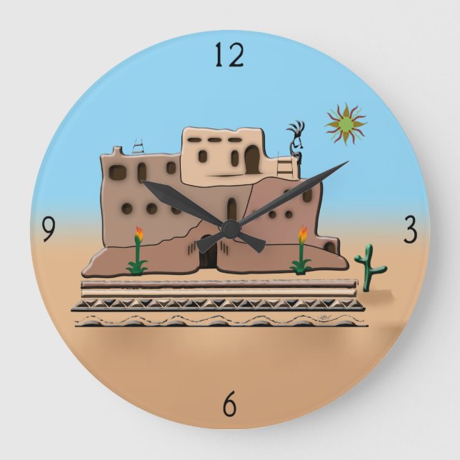 Relógio Grande Clay House Large Clock (Frente)