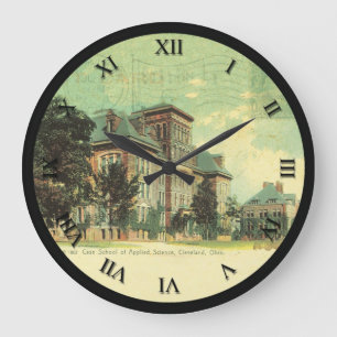 Relógio Grande Cleveland Ohio PostCard Clock Case School