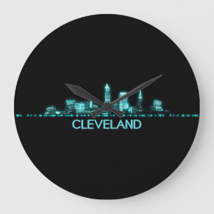Relógio Grande Cleveland Skyline