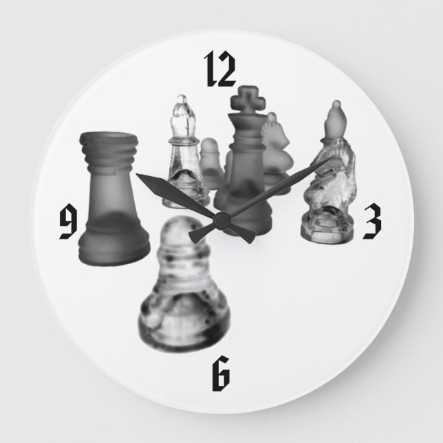Relógio Grande Clock Chess (Frente)