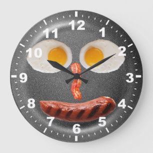 Relógio Grande Clock de Parede de Ovos Enterrados Engraçados Eng