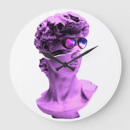 Relógio Grande Clock Michelangelo's David - By RLE Art Solutions
