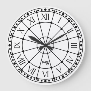 Relógio Grande CLOCK TILDE LINEA CLASSIC antiga A