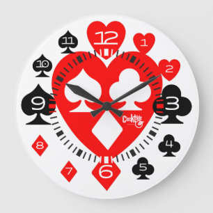 RELÓGIO GRANDE CLOCK TILDE SERIE POKER S7 V8