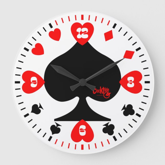 RELÓGIO GRANDE CLOCK TILDE SERIE POKER S8 V21 (Frente)