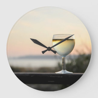 Relógio Grande CobaltMoonDesignClocks, tempo do vinho, pulso de