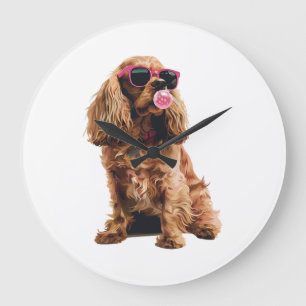 Relógio Grande Cocker Spaniel