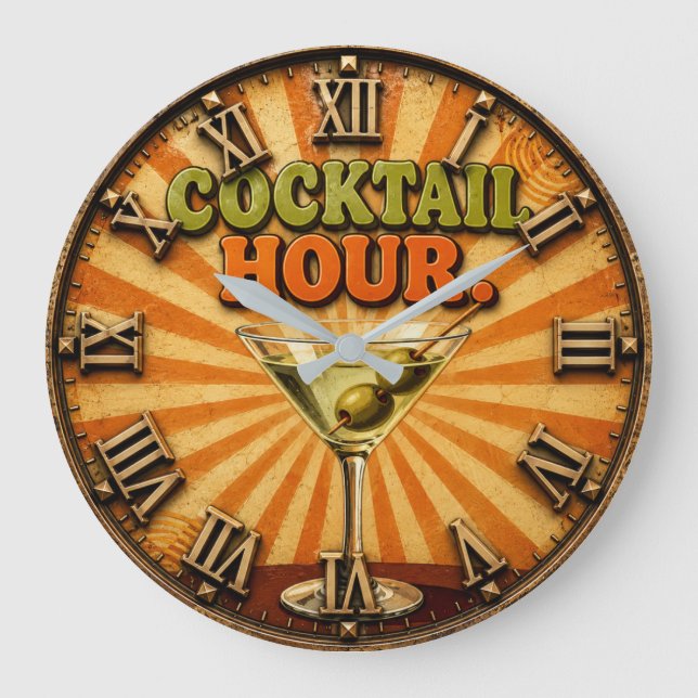 Relógio Grande Cocktail Hour (Frente)