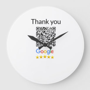 Relógio Grande Código QR minimalista simples adicionar logotipo n
