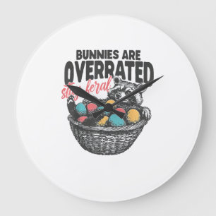 Relógio Grande Coelhinhos são Superestimados Fique Feral Ovos de 