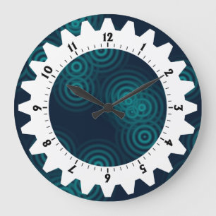 Relógio Grande Cogged 01 - Chuva Elétrica