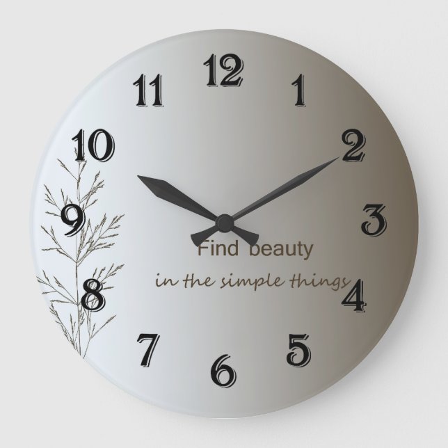 Relógio Grande Coisas Simples (Frente)