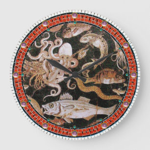 RELÓGIO GRANDE COLEÇÃO DE POMPEII/OCEANO - CENA DA VIDA MARINHA