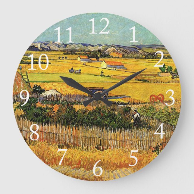 Relógio Grande Colheita em La Crau, com Montmajour. (Frente)