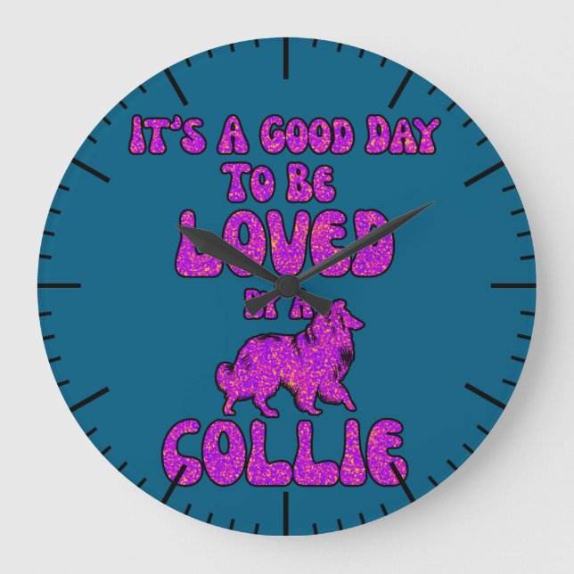 Relógio Grande Collie Clock (Frente)